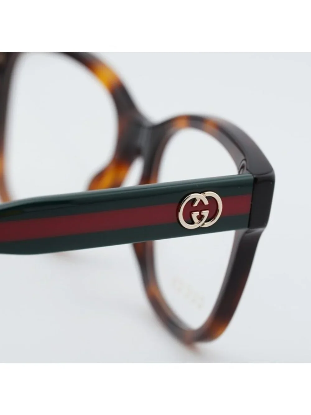 Gucci GG0038ONN 002 Eyeglasses Havana 54mm Square Frame